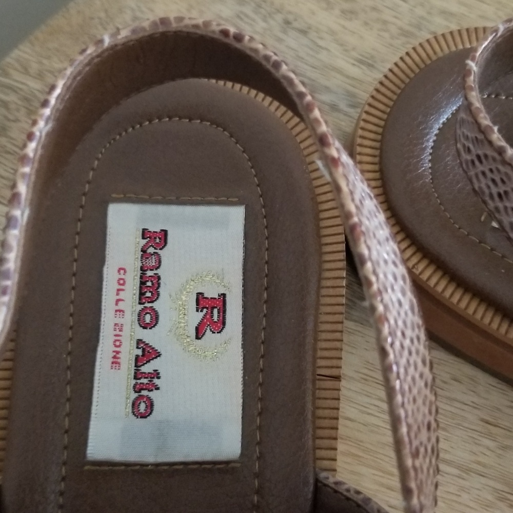 Vintage Ramo Alto leather size 9 sandal loafer - Picture 5 of 7